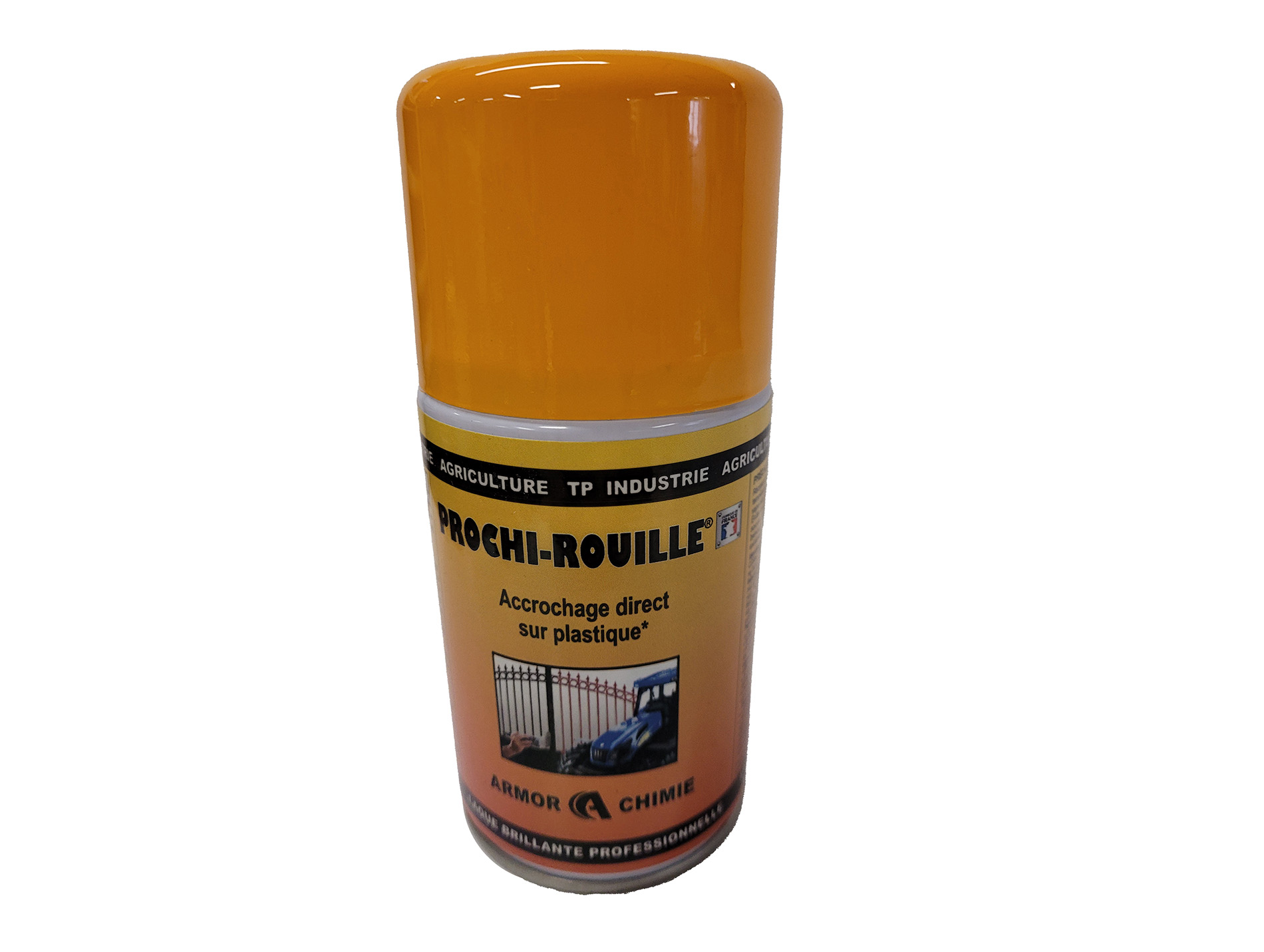 Peinture antirouille aérosol PROCHIROUILLE Jaune 984 250ml